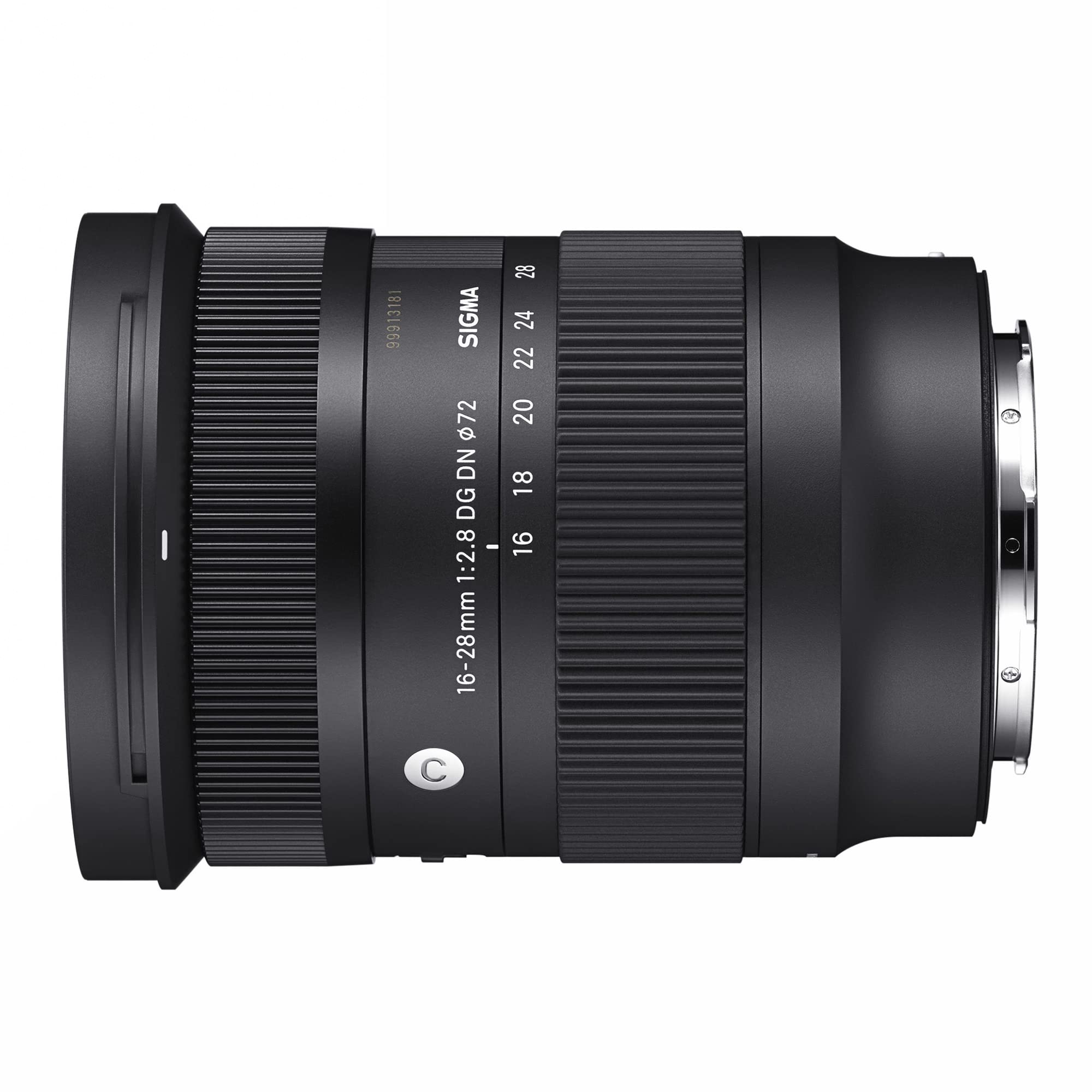 9991318 SIGMA 16-28mm 1:2.8 DG DN | 28 24 22 20 18 16 C