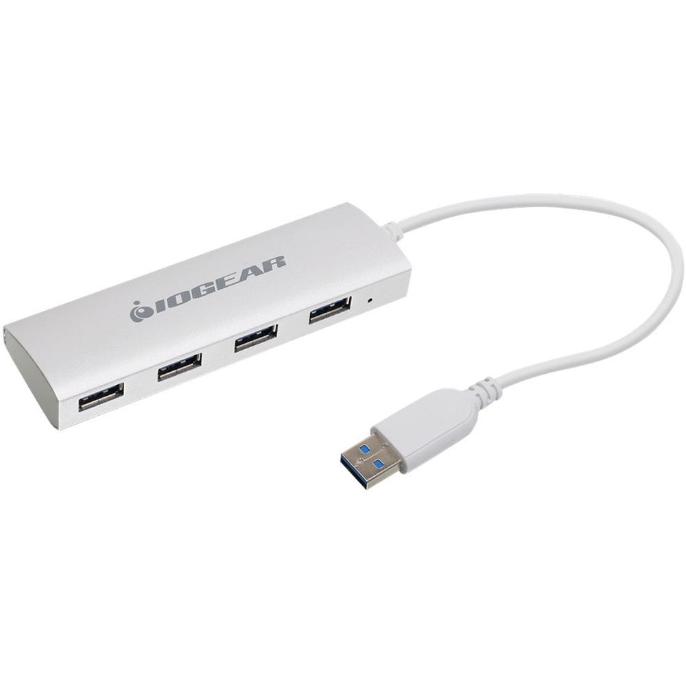 Left View: Insignia™ - USB-C to 4K HDMI Multiport Adapter with Power Delivery - White