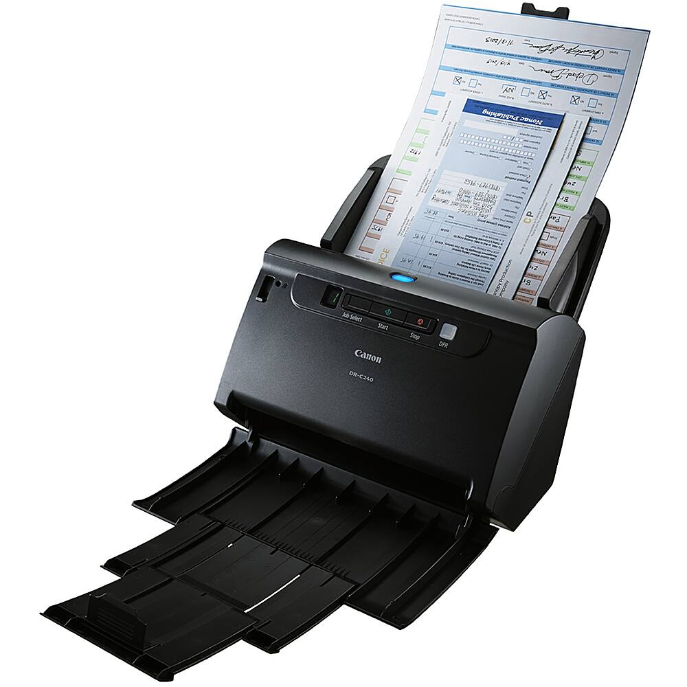 Alt View 14. Canon - imageFORMULA DR-C240 Office Document Scanner - Black.
