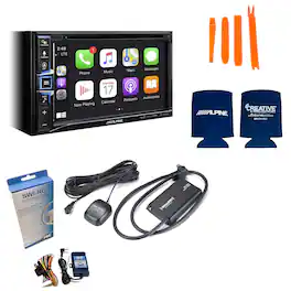 Alpine - INE-W970HD Touchscreen Navigation system with SiriusXM Tuner, Steering Wheel control adpater Included - Black/Gray