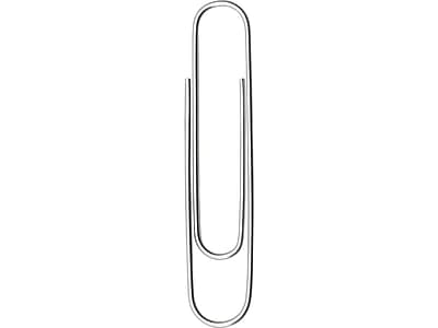 Front. ACCO - Recycled Paper Clips, Jumbo, Silver, 100/Box, 10 Boxes/Pack - Silver.