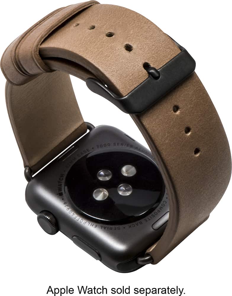 Alt View 11. Monowear - Watch Band for Apple Watch™ 42mm - Brown/Dark Gray.