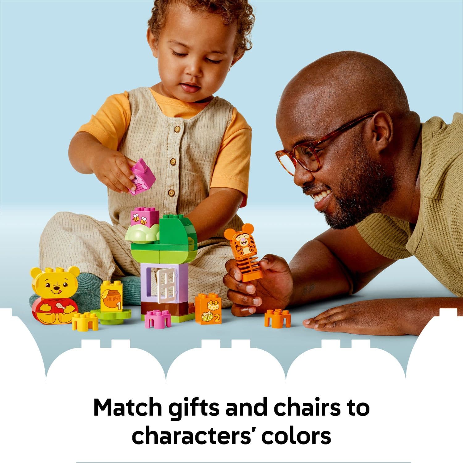 MATCH GIFTS AND CHAIRS TO CHARACTERS' COLORS