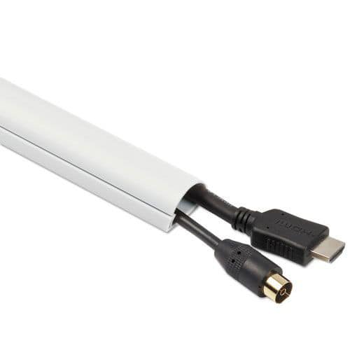 D-Line - US/5FT3015W 60 in. x 1.25 in. x 0.5 in. Decorative Mini Cord Cover - White