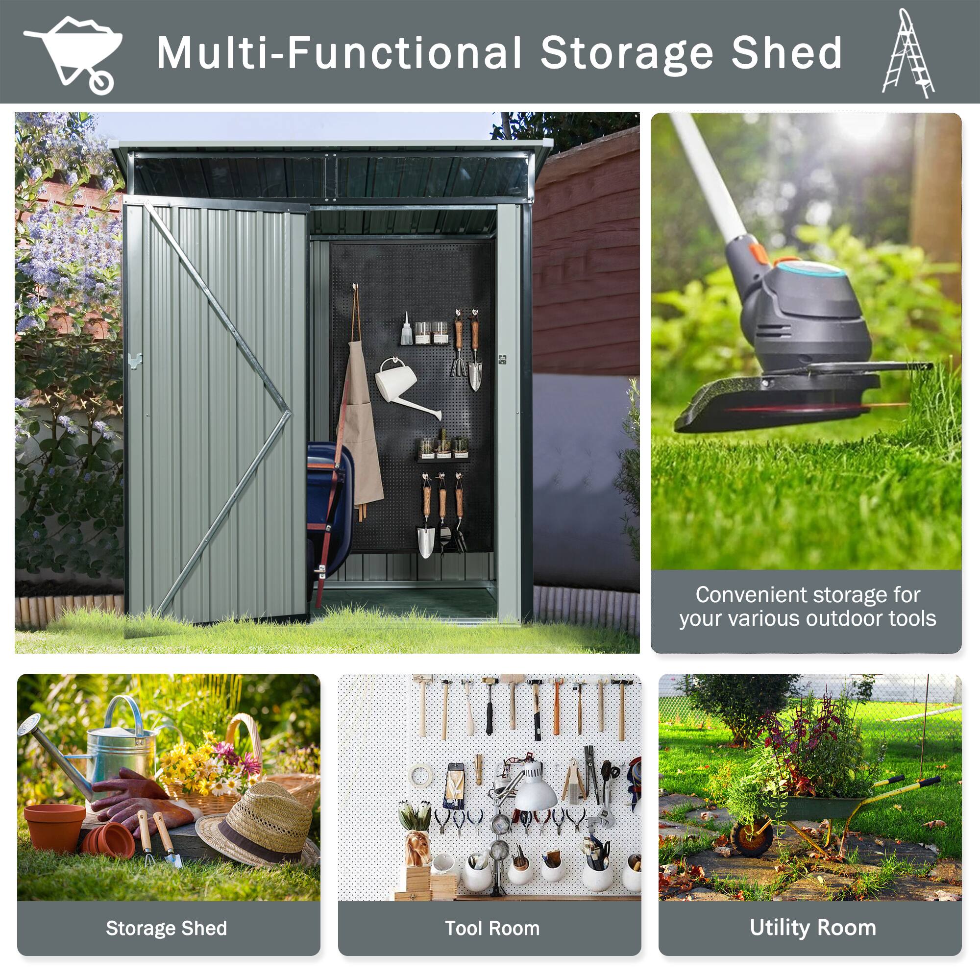 Multi-Functional Storage Shed

Convenient storage for your various outdoor tools

Storage Shed

Tool Room

Utility Room