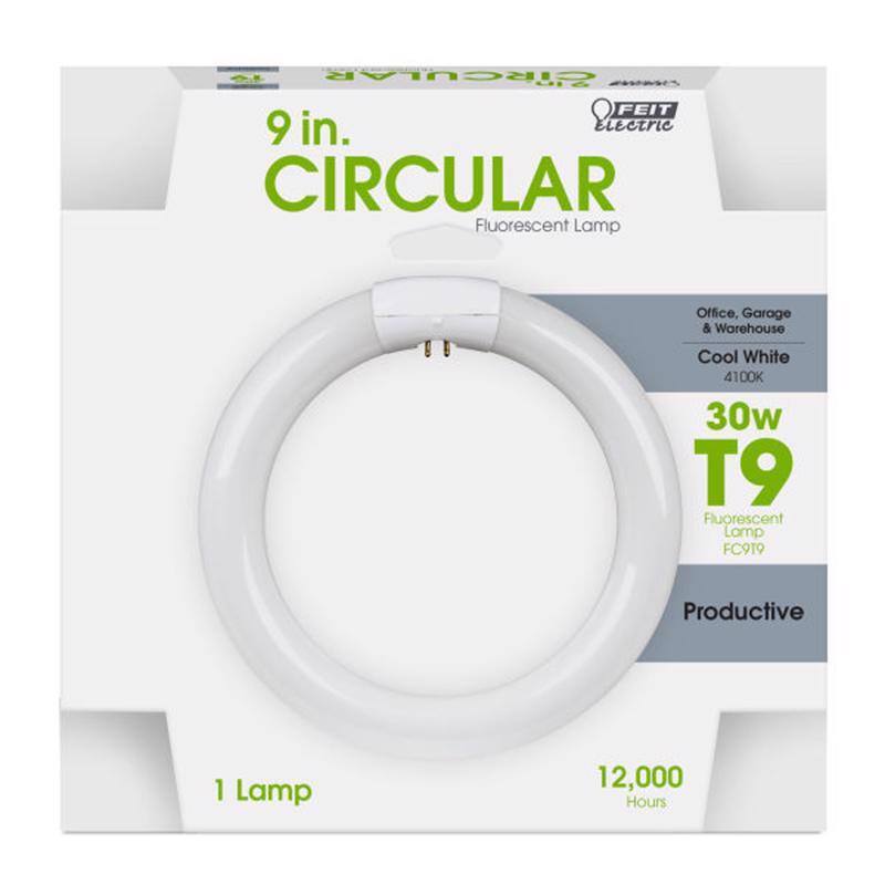 CIRCULAR 9 in. Electric Fluorescent Lamp  
Office, Garage & Warehouse  
Cool White 4100K  
30w T9 Fluorescent Lamp  
FC919  
Productive  
1 Lamp  
12,000 Hours