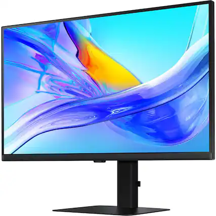 Front. Samsung - Samsung 27" ViewFinity S8 (S80UD) 4K UHD IPS Monitor, Anti Glare, VESA Mount, Flicker Free, DP, HDMI (LS27D802UANXGO).