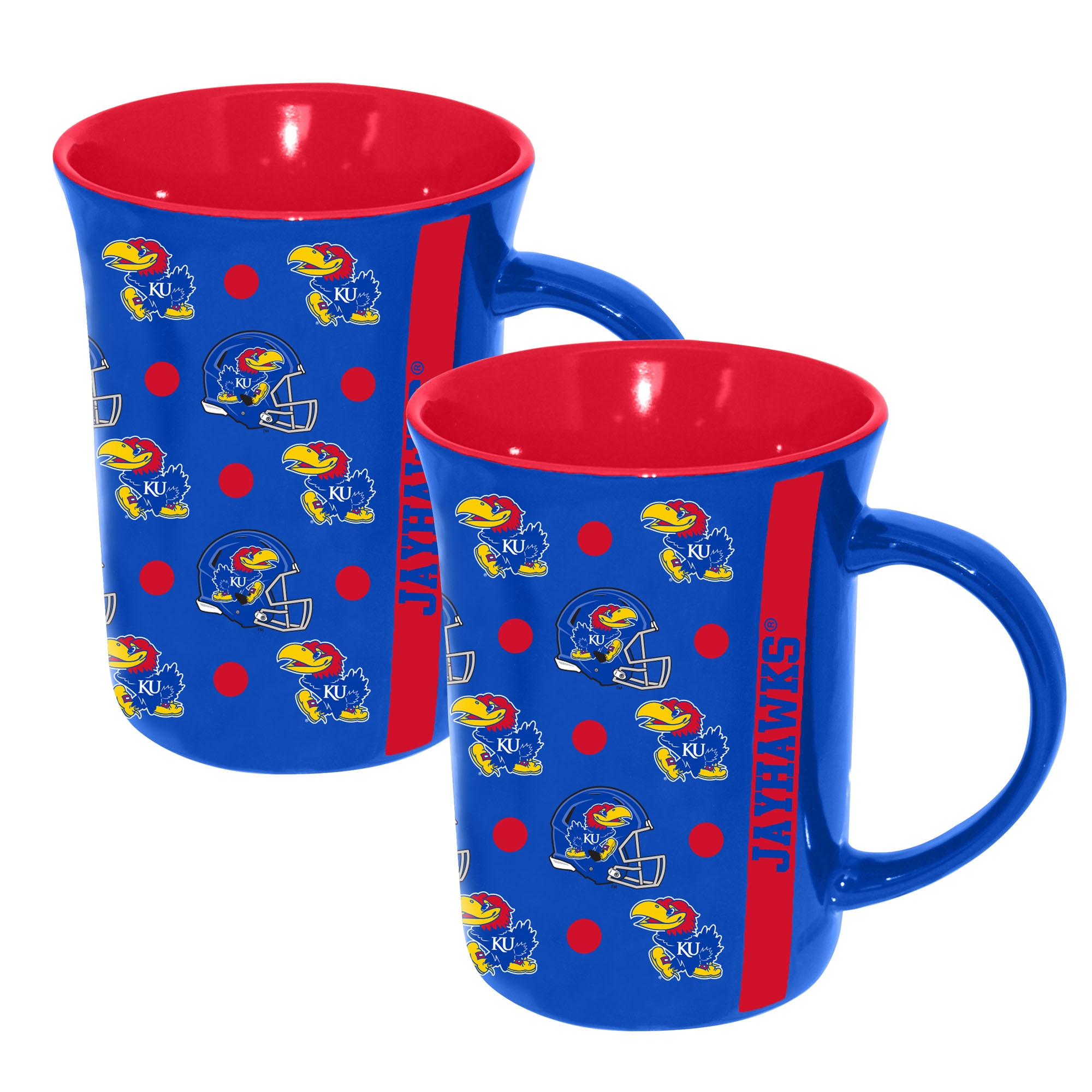 The Memory Company - Kansas Jayhawks 2-Pack 15oz. Line Up Ceramic Mugs - Multicolor price history on PriceWatchPro