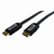 Front Standard. Cables Unlimited - 2Mtr Mini-HDMI cables with Gold Connectors - Black.