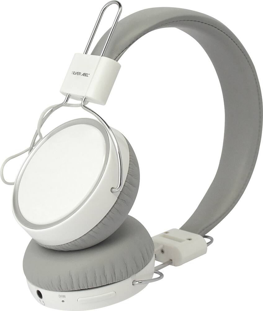 Front. WD - BSH560 On-Ear Bluetooth Headphones - White.