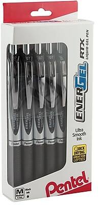 Pentel - Roller Ball Pen, Medium Point, Dozen - Black Ink