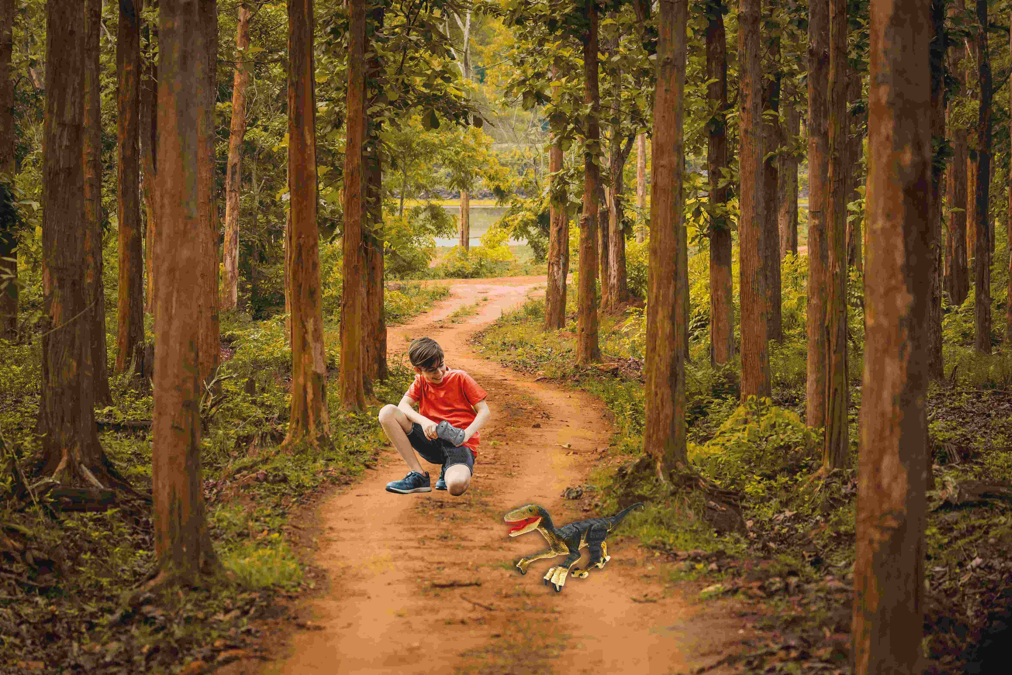 Alt View 9. Lexibook - RC Velociraptor Dinosaur with Realistic Sound Effects.