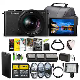 Panasonic - LUMIX S9 Mirrorless Camera with 20-60mm L Mount Lens Bundle (International Version) - Black