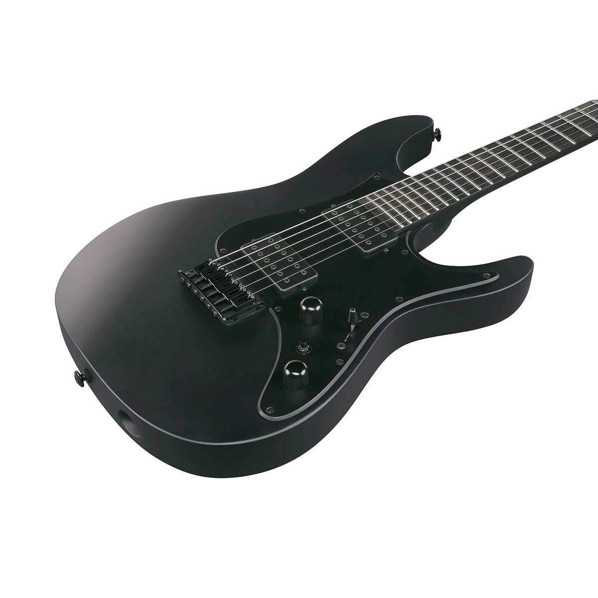 Alt View 5. Ibanez - Ibanez AZ Iron Label Series AZ41B1 Electric Guitar, Black Flat.