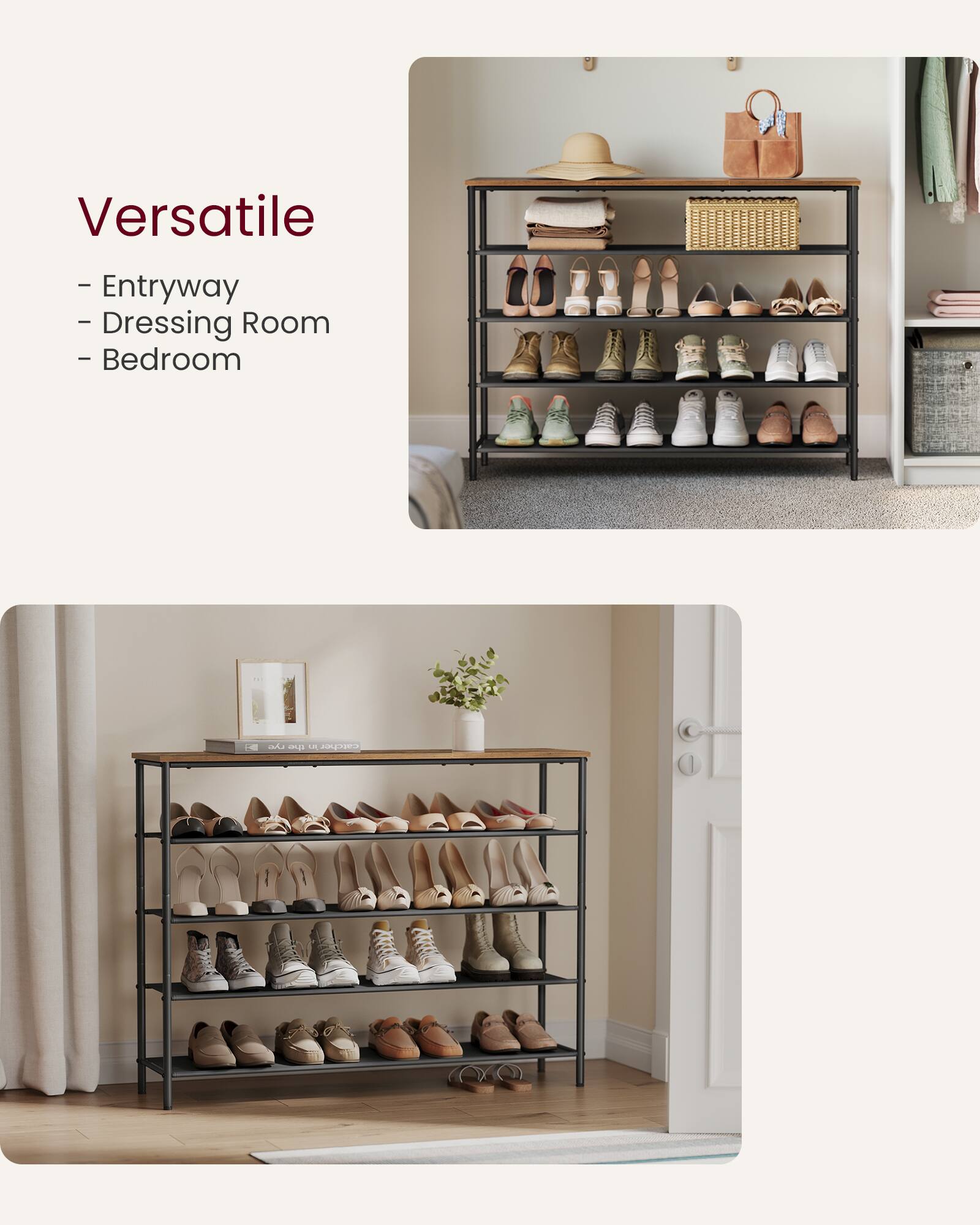 Versatile  
- Entryway  
- Dressing Room  
- Bedroom