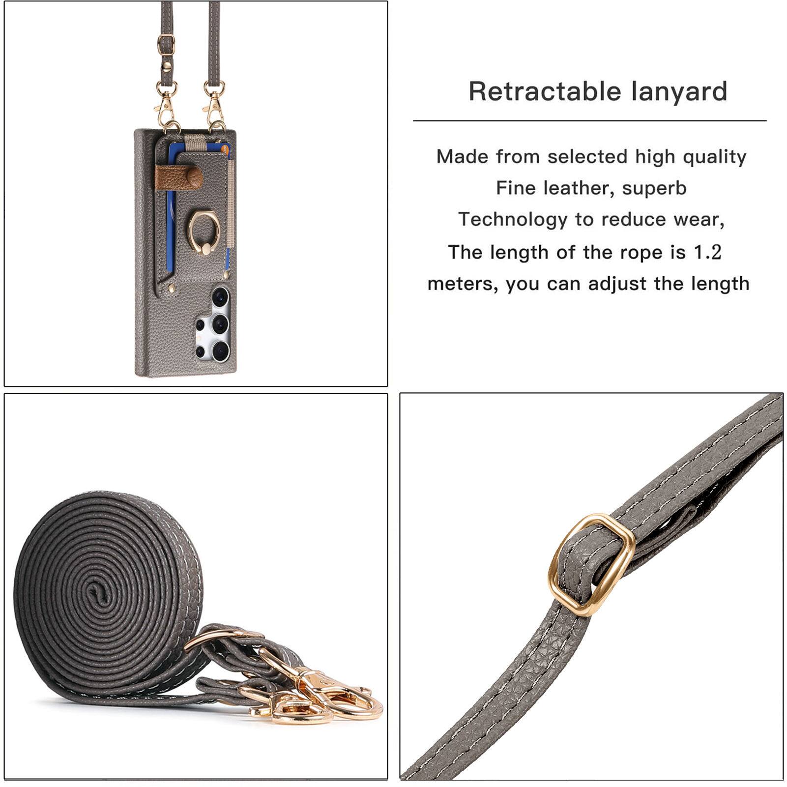 Retractable lanyard

Made from selected high quality Fine leather, superb Technology to reduce wear, The length of the rope is 1.2 meters, you can adjust the length