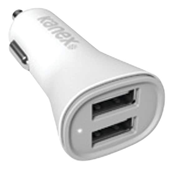 Front. Kanex - Vehicle Charger - White.