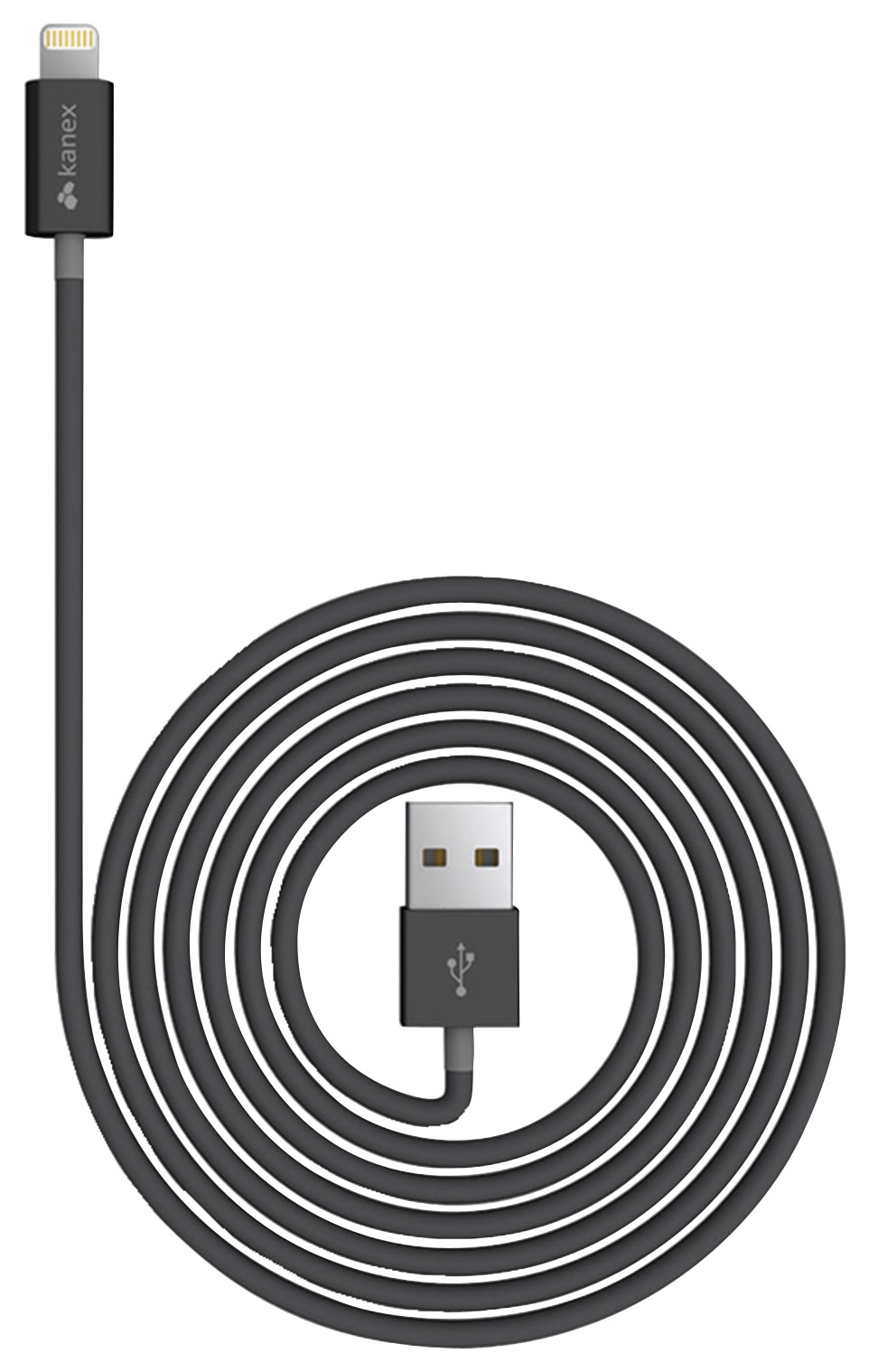 Kanex - Apple MFi Certified 4' Lightning-to-USB Charge-and-Sync Cable - Black