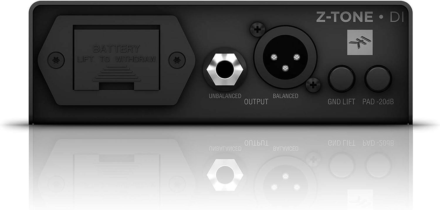 Z-TONE DI

BATTERY LIFT TO WITHDRAW

UNBALANCED OUTPUT

BALANCED OUTPUT

GND LIFT PAD -20dB