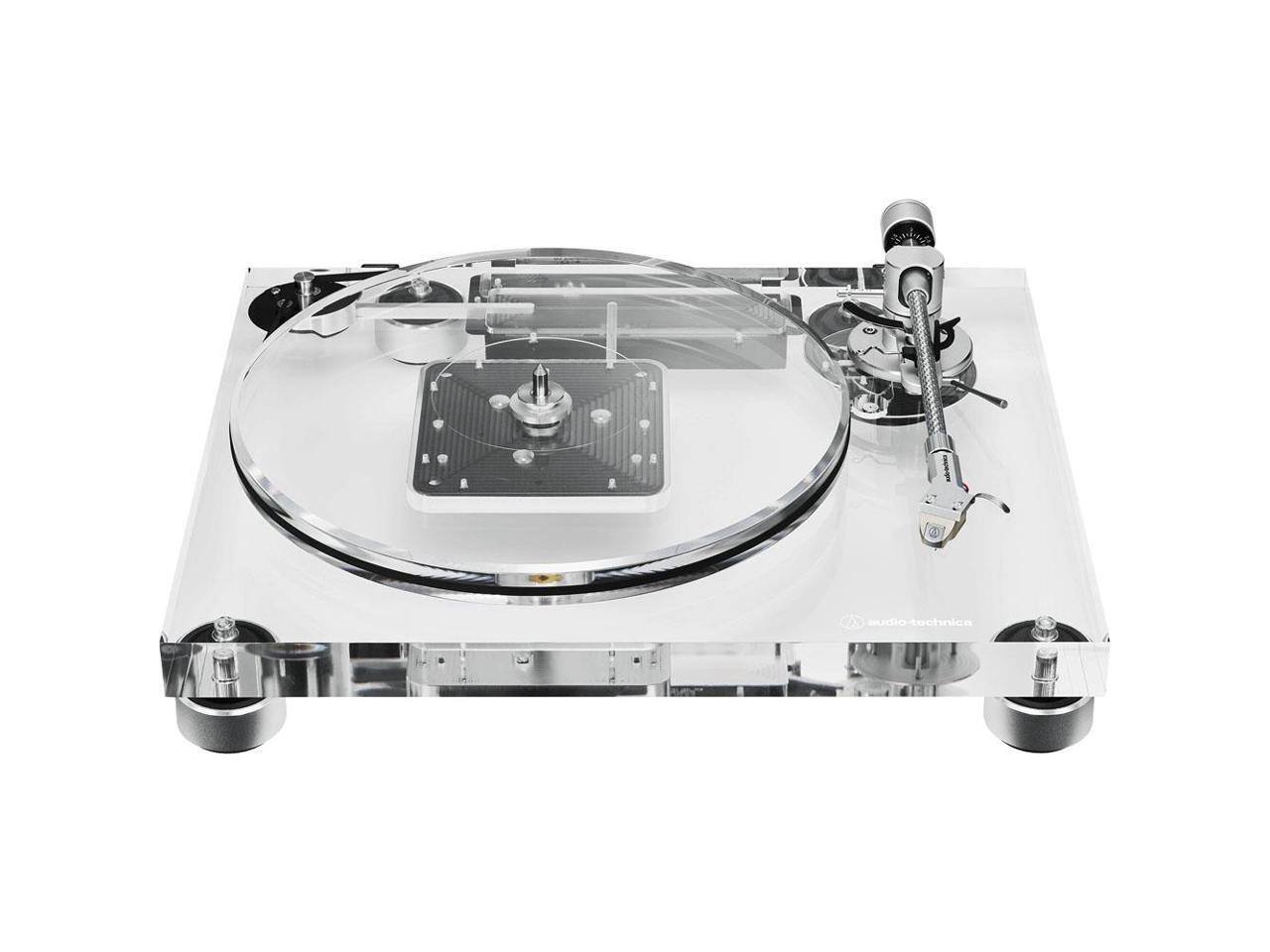 Alt View 6. Audio-Technica - Audio-Technica AT-LPA2 Fully Manual Belt-Drive Turntable - Clear.