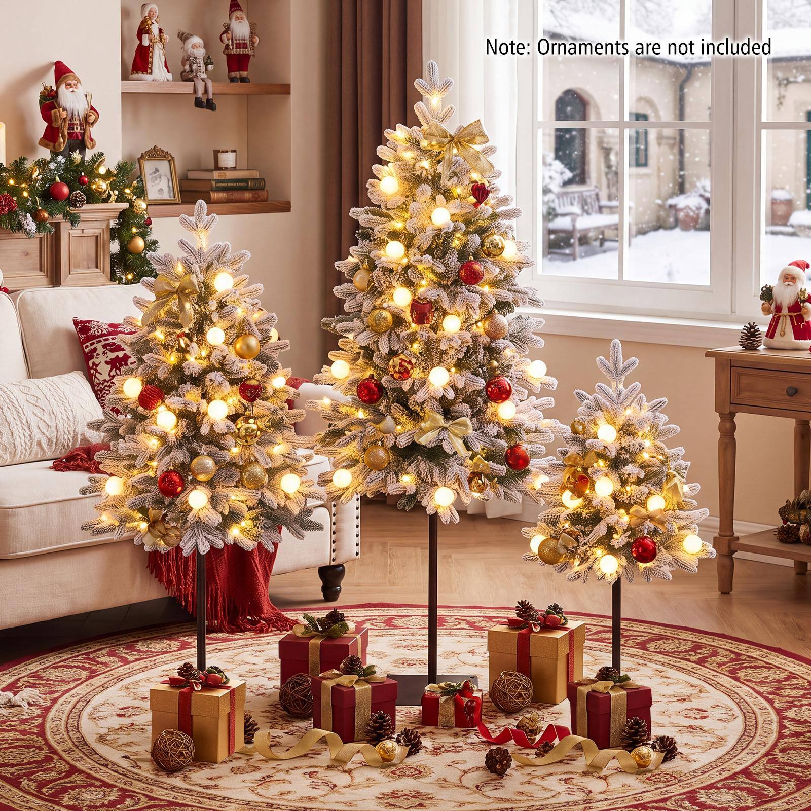 Note: Ornaments are not included