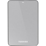 Front Standard. Toshiba - Canvio 3.0 1TB External USB 3.0/2.0 Portable Hard Drive - Silver.