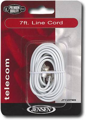 JENSEN - 7' Line Cord - White