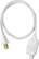 Front. Insignia™ - 4' 3-Outlet Extension Power Cord - White.