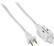 Alt View 11. Insignia™ - 4' 3-Outlet Extension Power Cord - White.