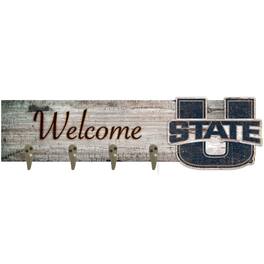 Fan Creations - Utah State Aggies 24" x 6" Mounted Coat Hanger - Multicolor