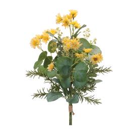 BreeBe - Mini Daisy Floral Bundle (Set of 2) - Yellow, Green