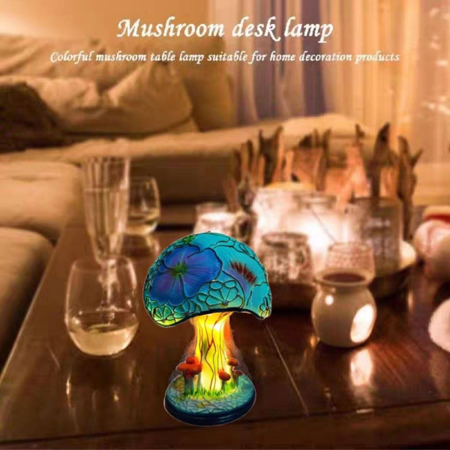 Mushroom desk lamp  
Colorful mushroom table lamp suitable for home decoration products