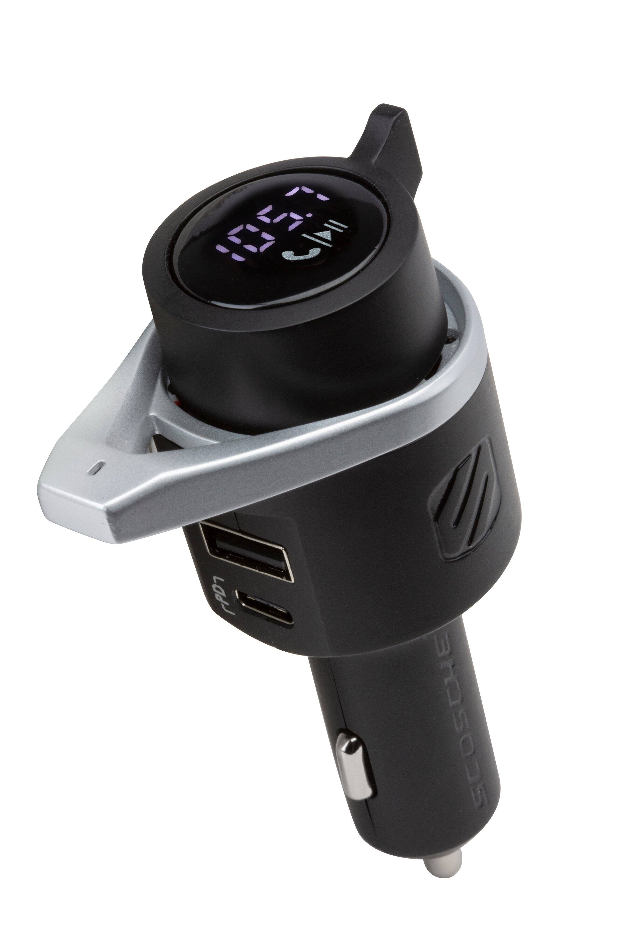 Angle. Scosche - BTFREQ Pro Bluetooth FM Transmitter with Power Delivery - Black.