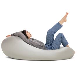 Jaxx - Nimbus Spandex Bean Bag Chair, Large - Silver