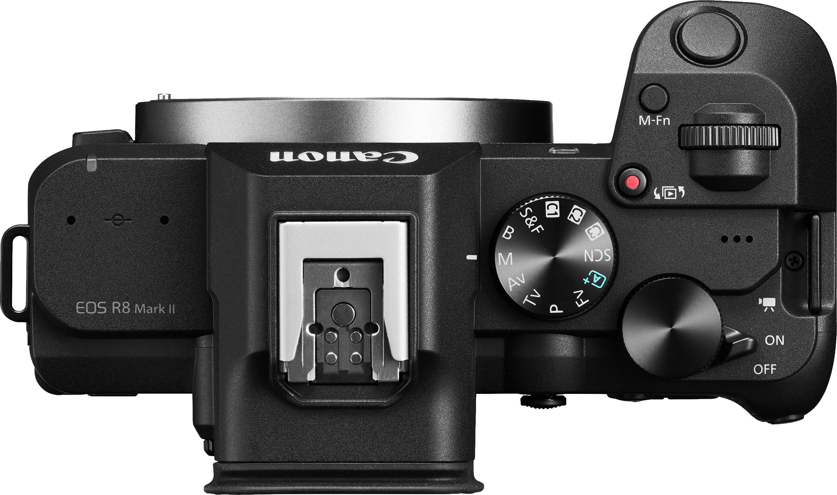 Canon  
EOS R8 Mark II  
S&F F C3 M SCN Av x A TV Fv P  
ON  
OFF