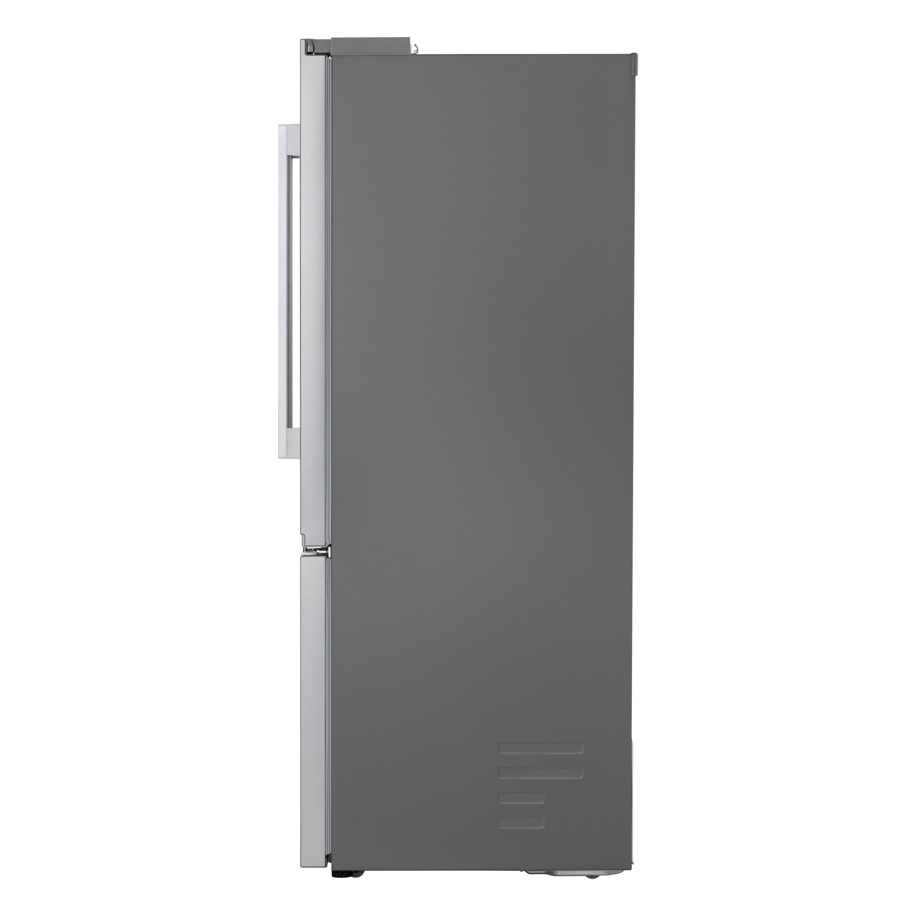 Alt View 24. LG - 36-in Wide 23.7 Cu. Ft. French Door Counter-Depth MAX Smart Refrigerator with Zero Clearance Hinge System and Thin Door - PrintProof Stainless Steel.