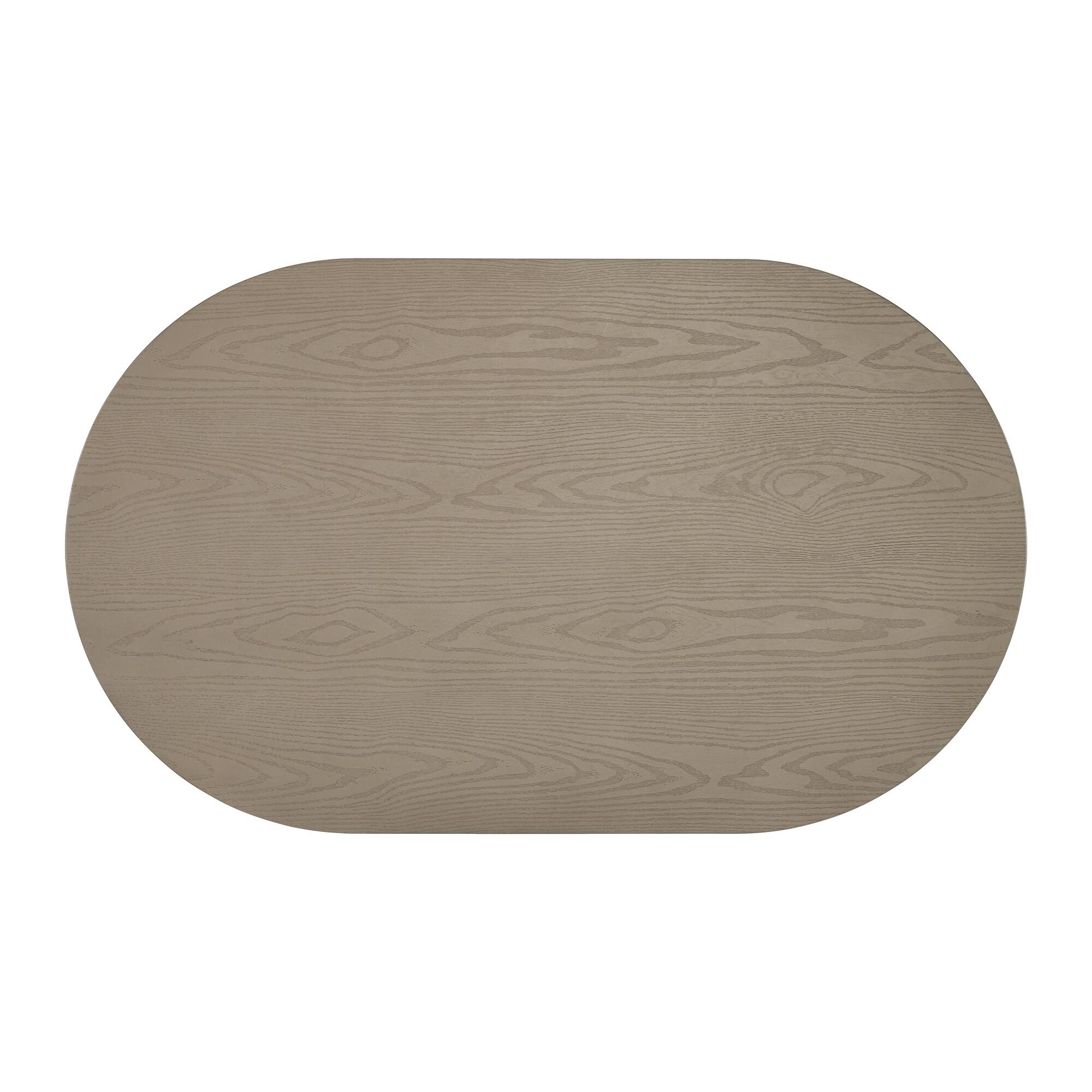 Alt View 7. ROME + OAK - ROME + OAK Euclid Coffee Table, Rustic Wood Living Room Centerpiece, Beige - Rustic Beige.