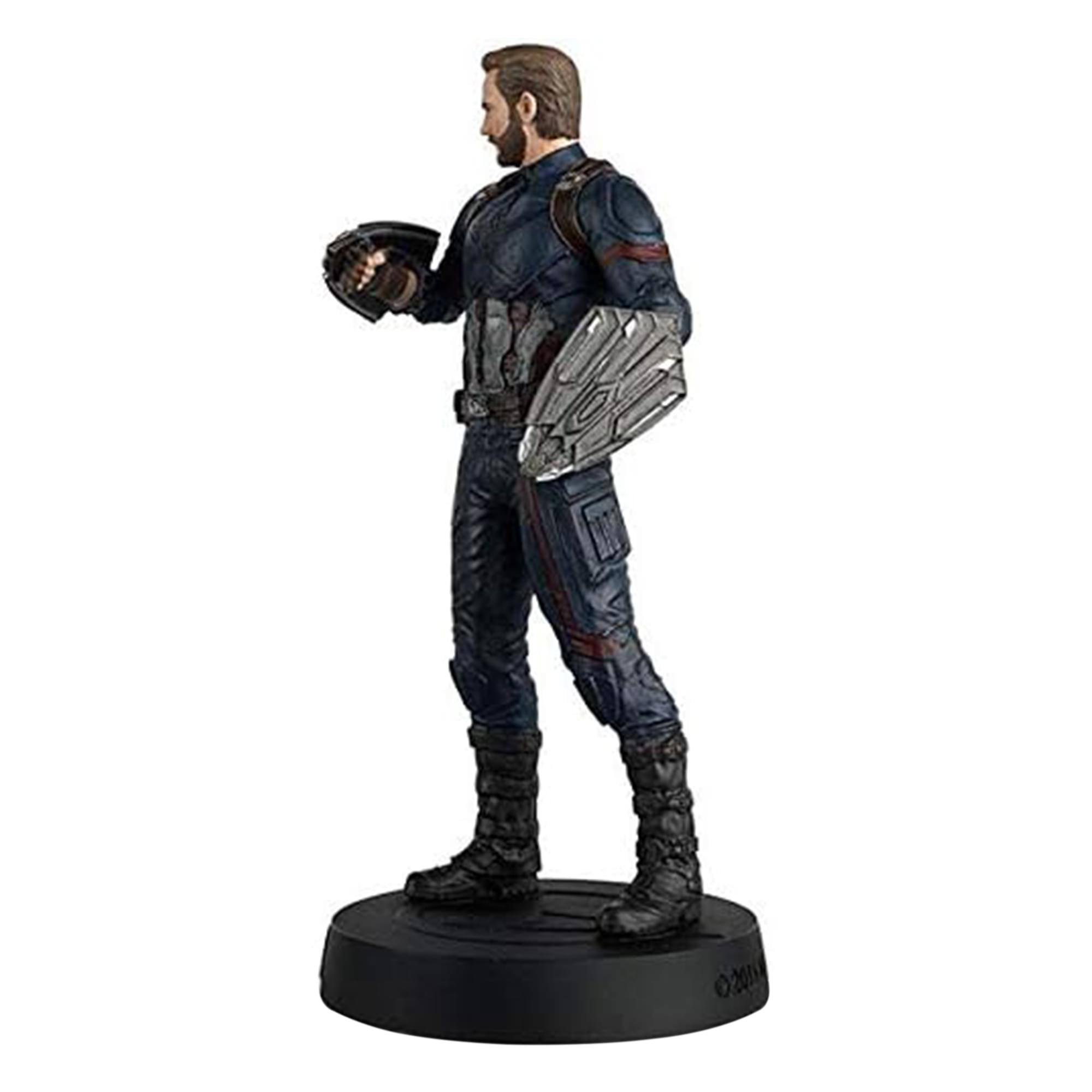 Alt View 1. Marvel - Eaglemoss Marvel Movie Collection 1:16 Figurine Infinity War Captain America - Black.
