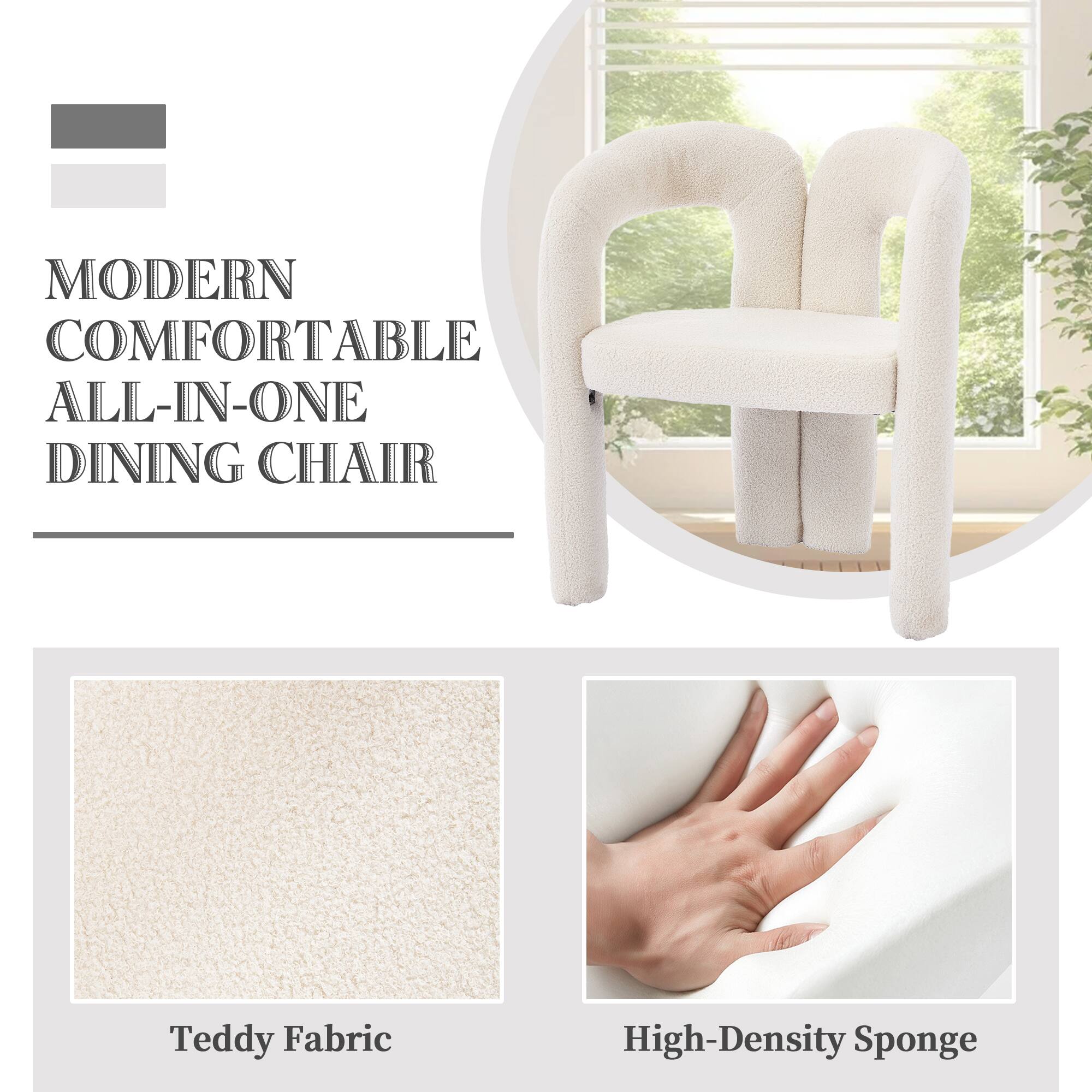 MODERN COMFORTABLE ALL-IN-ONE DINING CHAIR

Teddy Fabric

High-Density Sponge