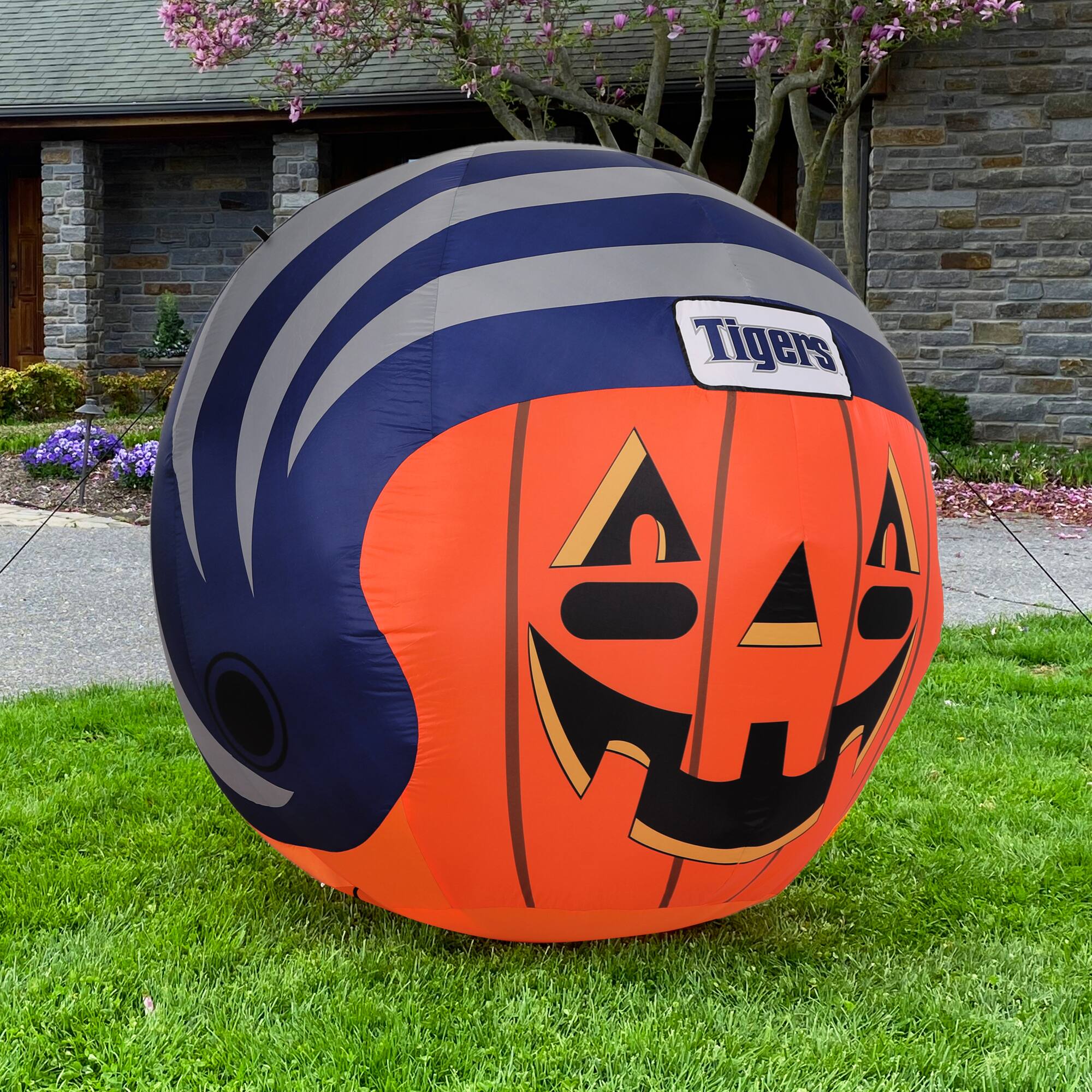 Alt View 3. Sporticulture - Memphis Tigers Jack-O-Helmet Inflatable - Multicolor.