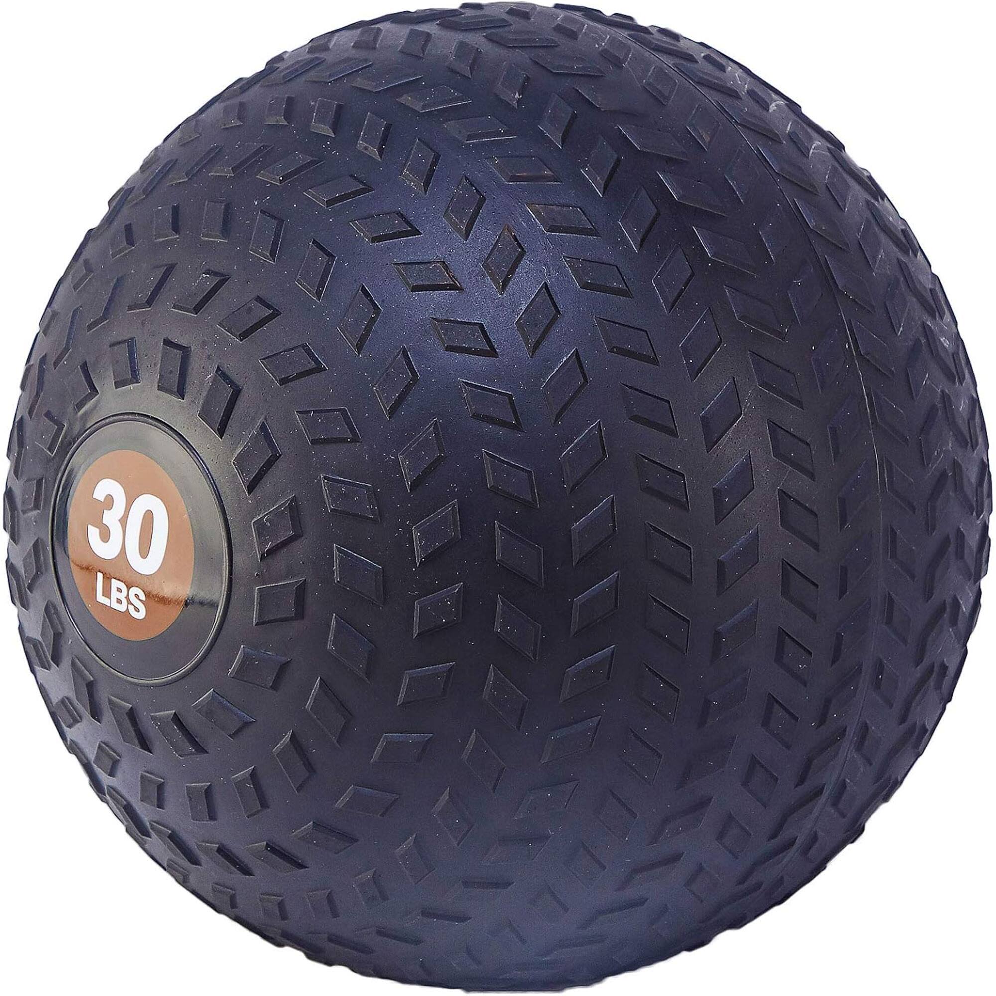 Alt View 2. Fitvids - Fitvids 30 Pound Weighted Medicine Ball for Home Gym Training and Fitness, Brown - Brown.