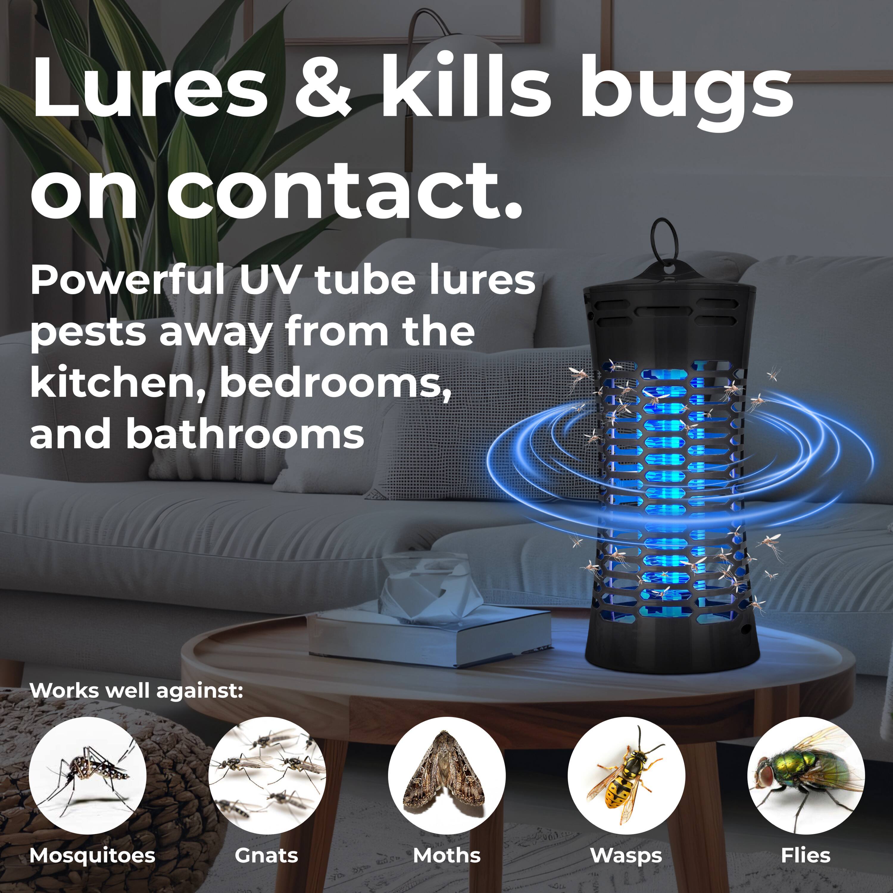 Techko Maid Techko UV Light Indoor Bug Zapper with Easy Catch Tray