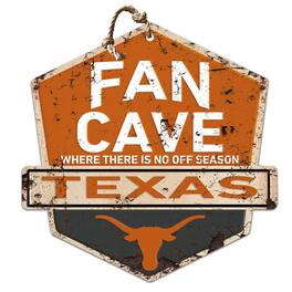 Jardine - Texas Longhorns Fan Cave Badge Sign - Orange