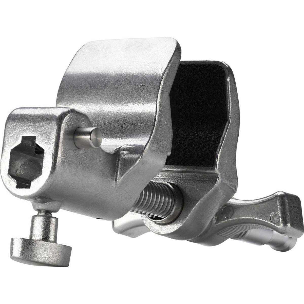 Alt View 1. Kupo - Kupo 4" Super Viser Clamp with Hex Receiver, End Jaw, 66.1lbs Capacity.