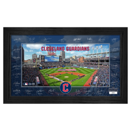 Highland Mint - Cleveland Guardians Framed 12" x 20" 2025 Signature Field Photograph - Facsimile Signatures - Limited Edition of 5,000 - Multicolor