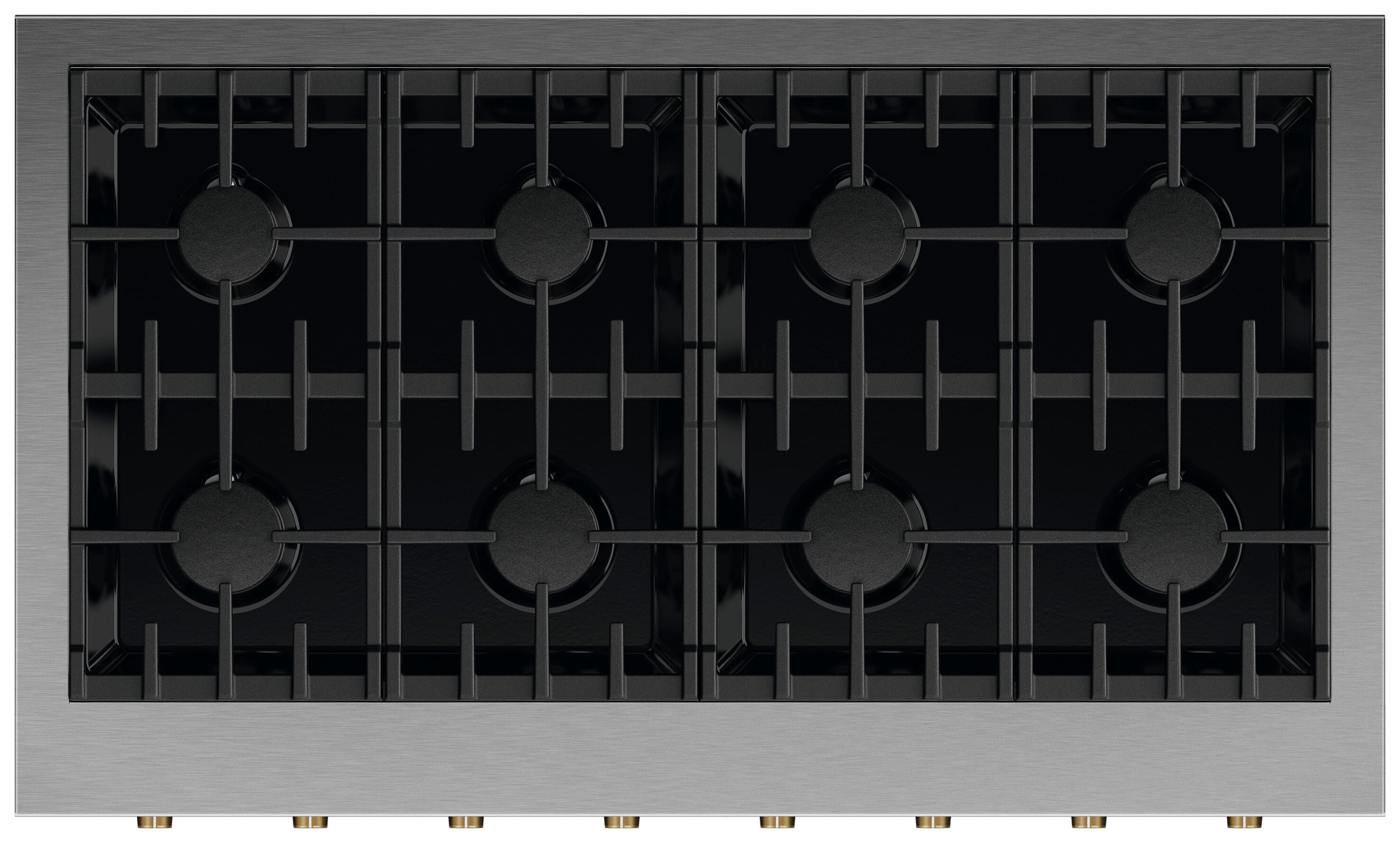 Alt View 12. Fisher & Paykel - Pro Rangetop Dial Kit, 48 in, 8 Burner - Brass.