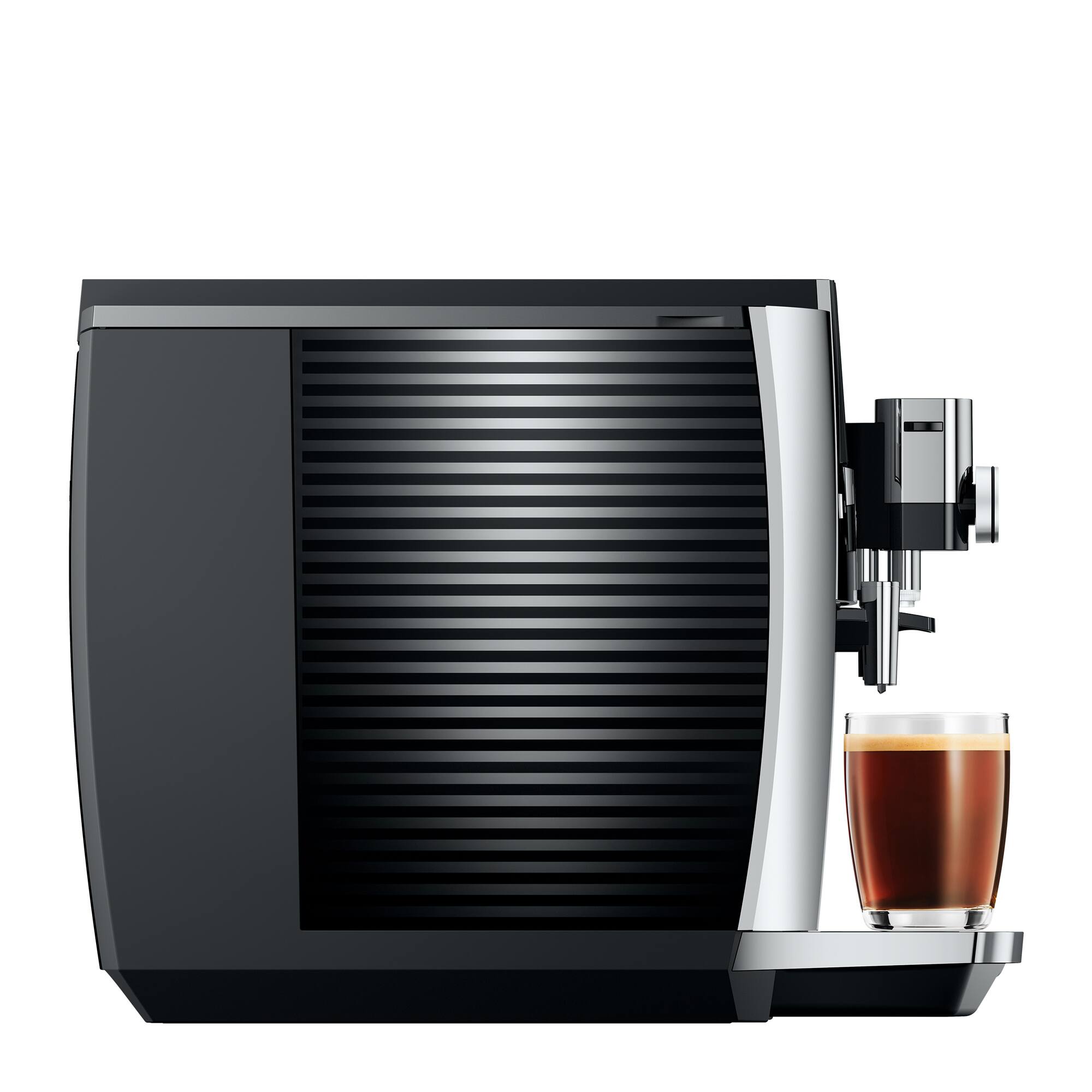 Angle. JURA - S8 Automatic Coffee Machine - Chrome.