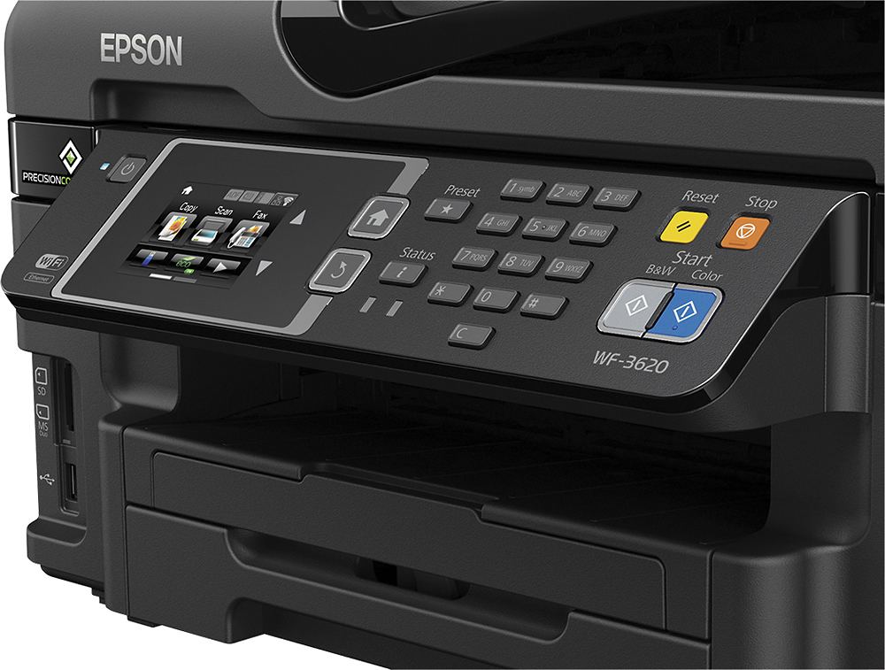 Best Buy: Epson WF-3620 Wireless All-In-One Printer Black