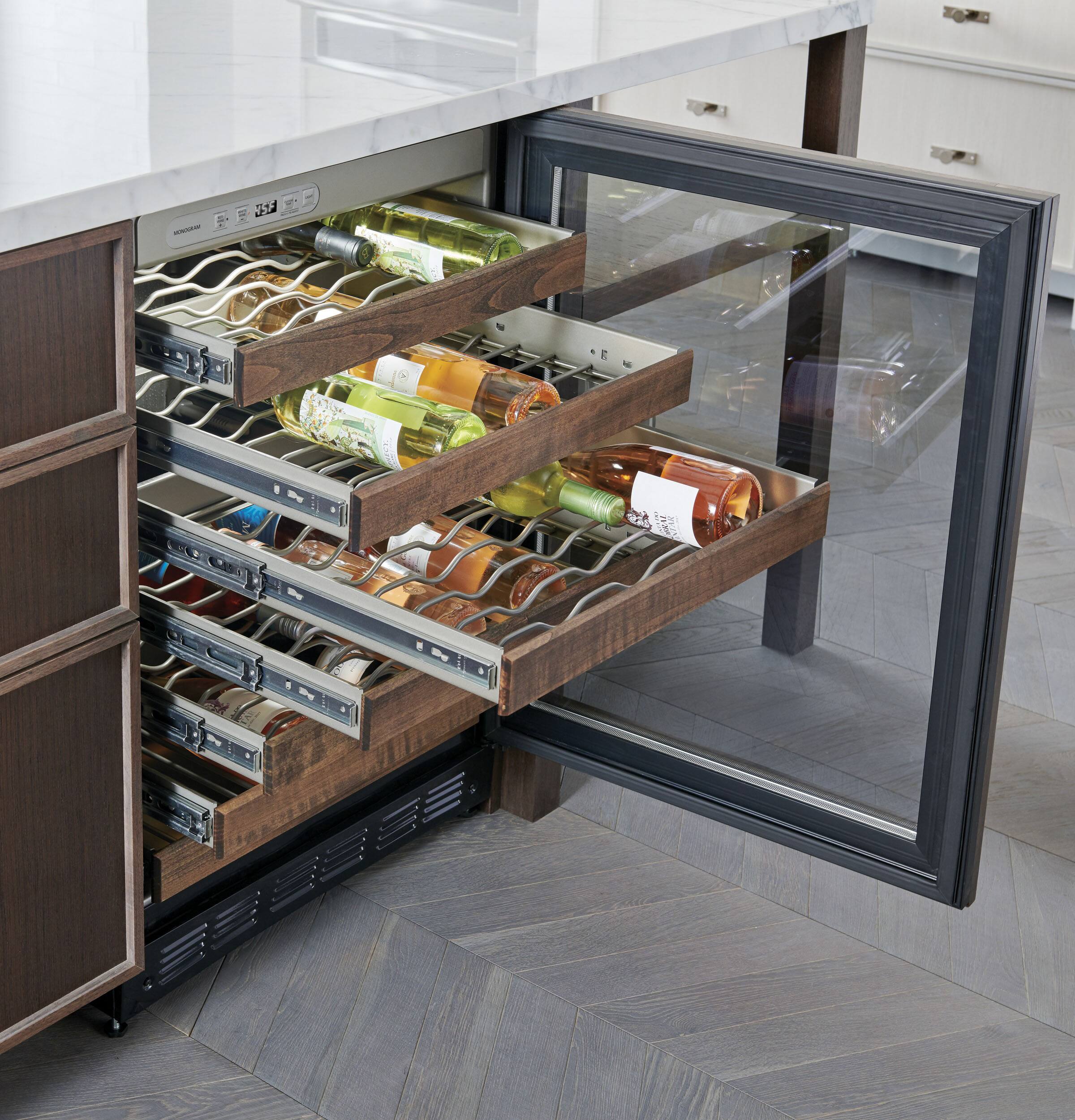 Alt View 24. Monogram - 57-Bottle Wine Cooler - Custom Panel Ready.