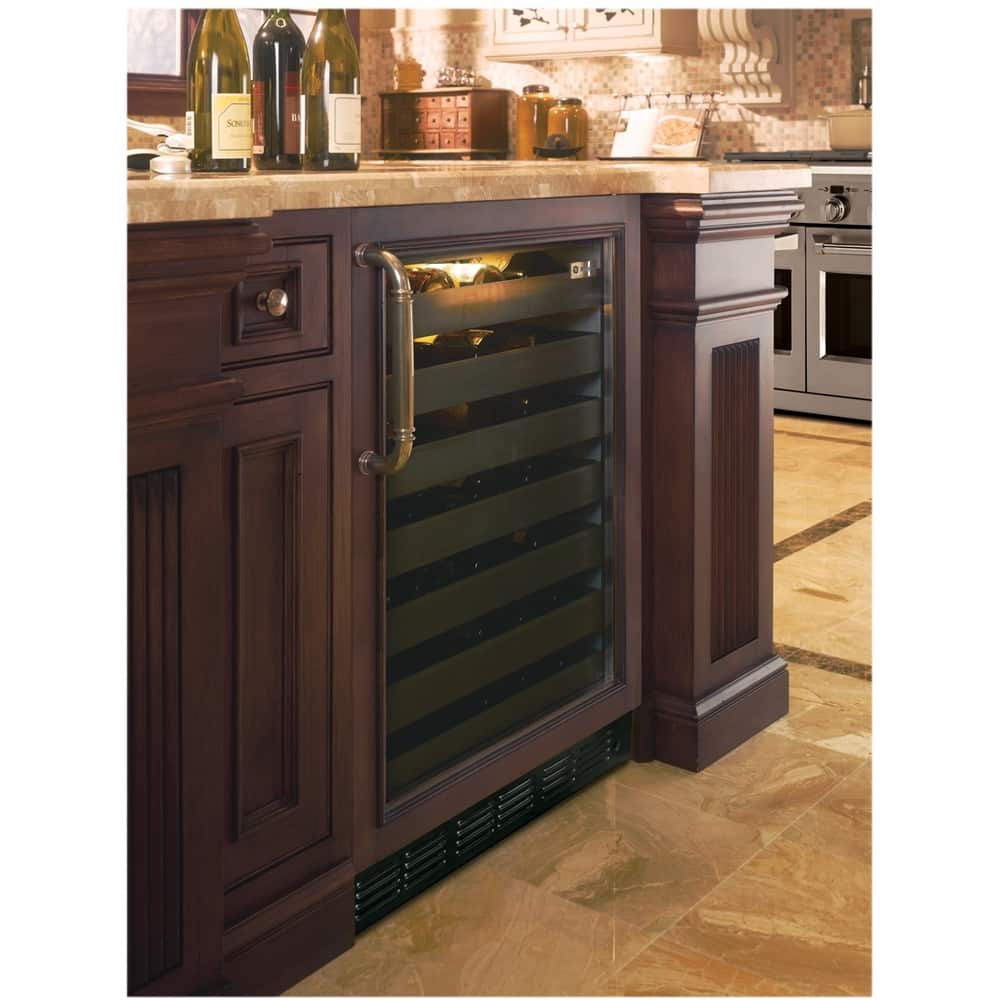 Left. Monogram - 57-Bottle Wine Cooler - Custom Panel Ready.